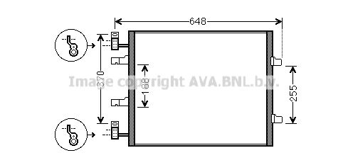 AVA QUALITY COOLING Конденсатор, кондиционер RT5459